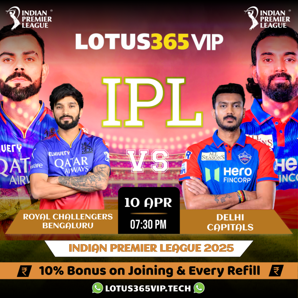 RCB vs DC 2025 Epic Match Insights | lotus365 win Predictions