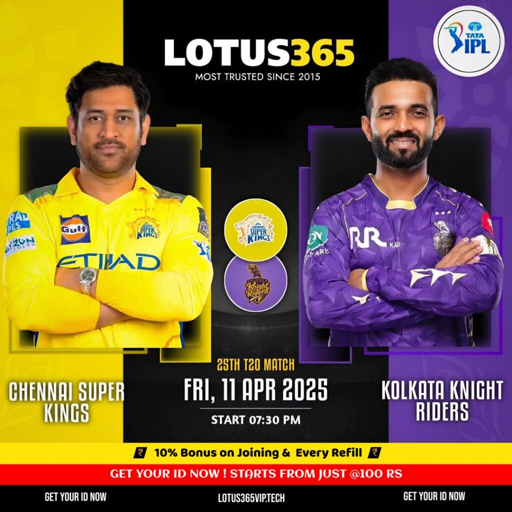 CSK vs KKR LSG 2025 Match Prediction | Lotus365 Vip Sports Betting Tips