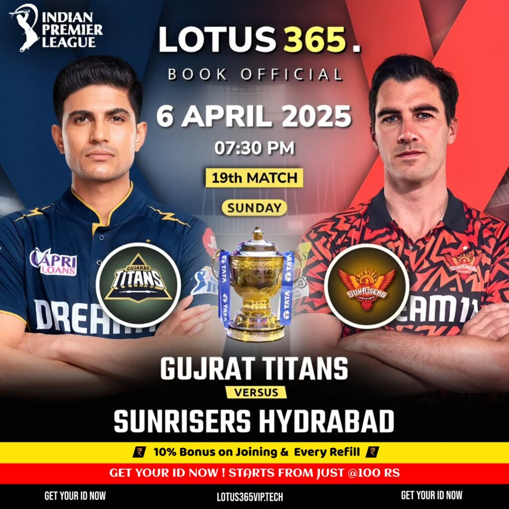 Best betting site for GT vs SRH | Lotus365 login