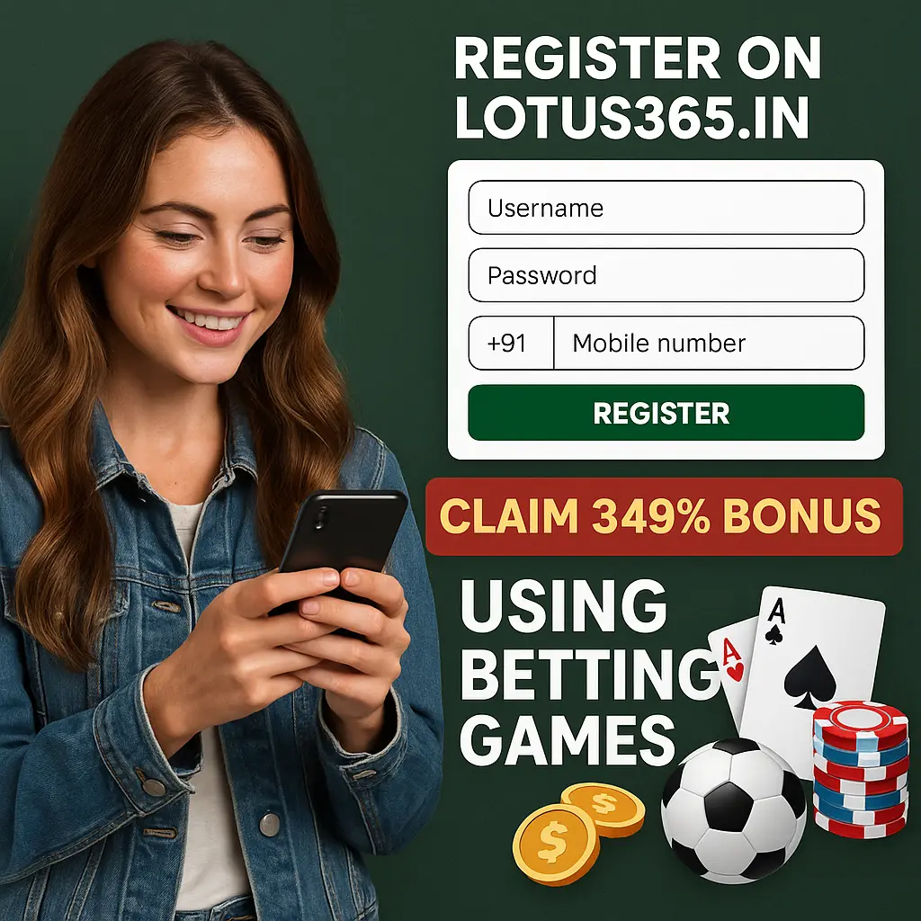 How to Register on Lotus365.in and Claim 349% Bonus
