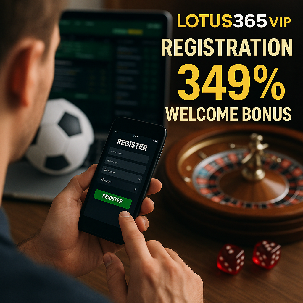 Lotus 365 VIP Registration with 349% Welcome Bonus