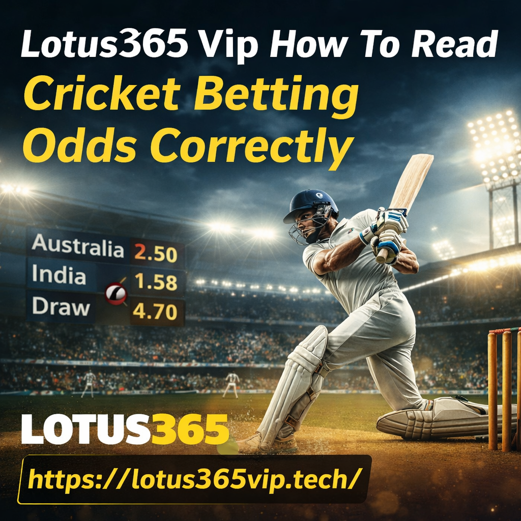 Lotus365 Vip How To Read Cricket Betting Odds Correctly