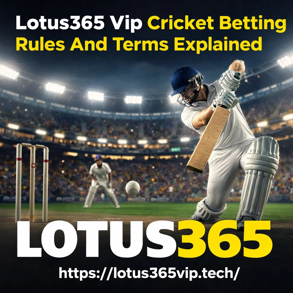 Lotus365 Vip Cricket Betting Rules And Terms Explained