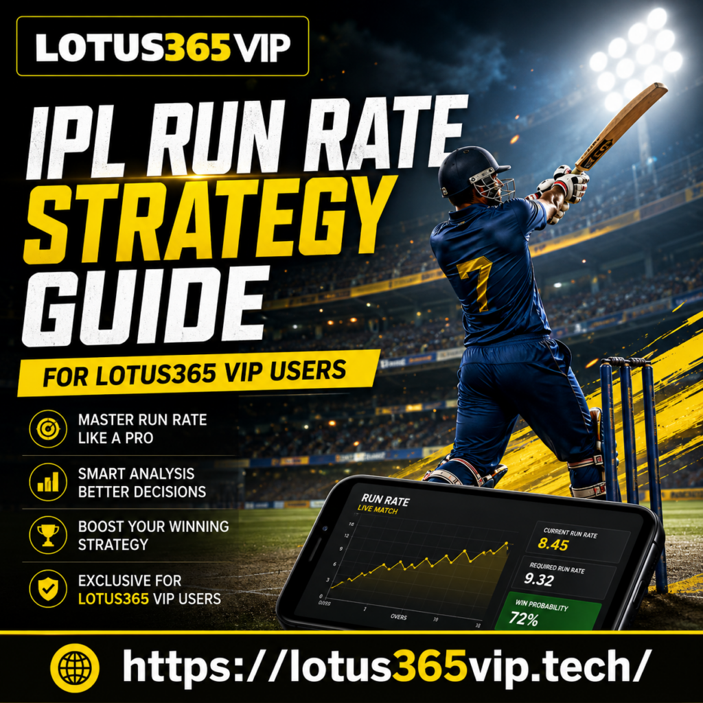 IPL Run Rate Strategy Guide for Lotus365 VIP Users